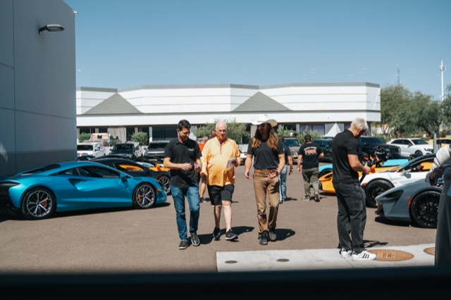 Guests among McLaren supercars