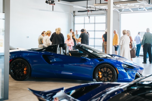 McLaren showroom event photography