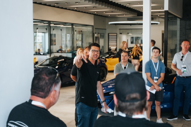 Host at a McLaren brand event