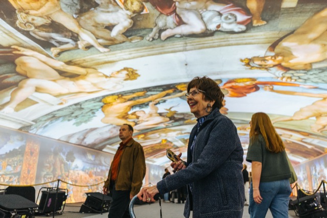 Sistine Chapel immersive exhibit photography